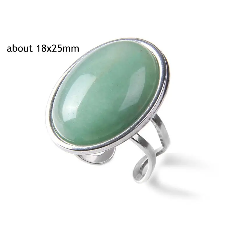 Silver ring with stone